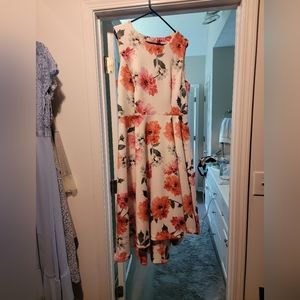 Calvin Klein Floral High Low dress